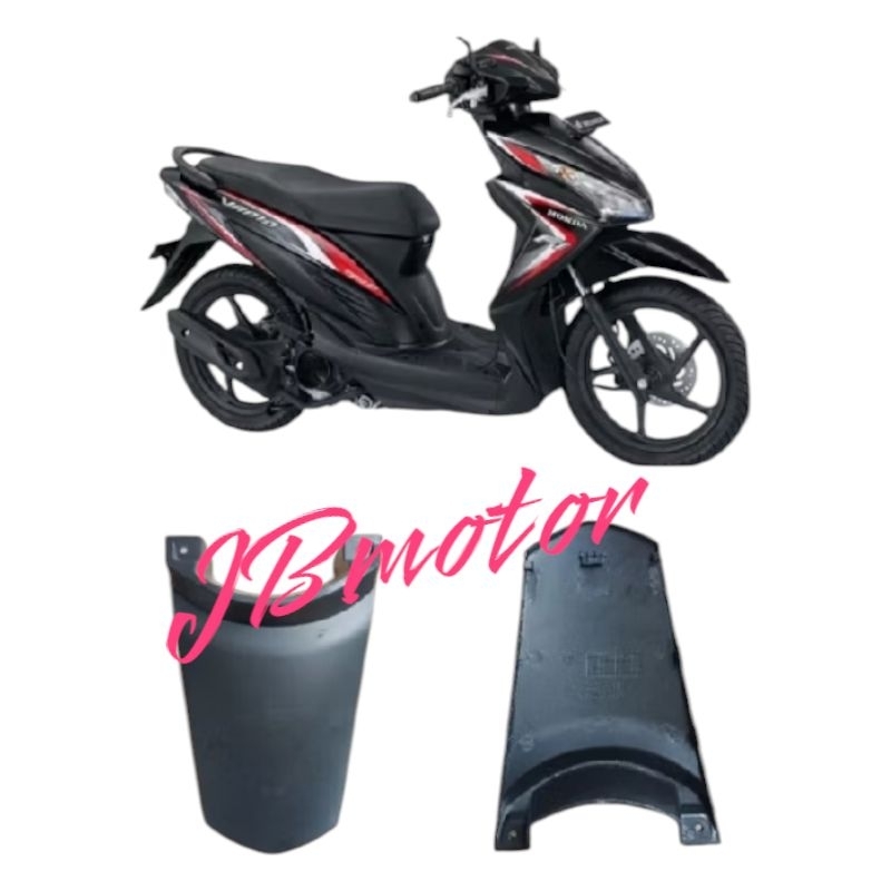 Pet Stop Tutup body Vario 110 fi hitam doff / grey