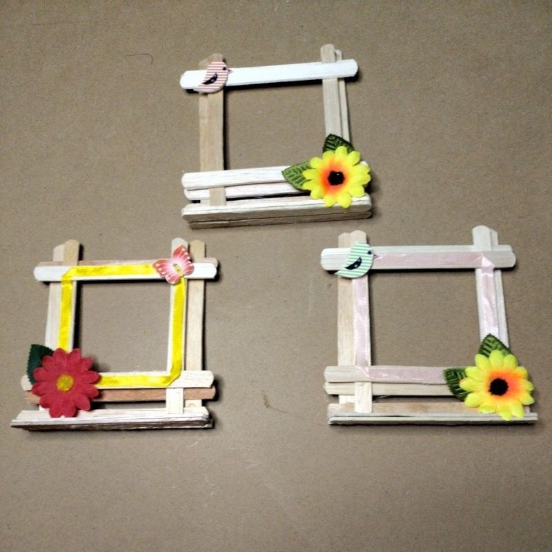 Prakarya stik es krim Bingkai Foto