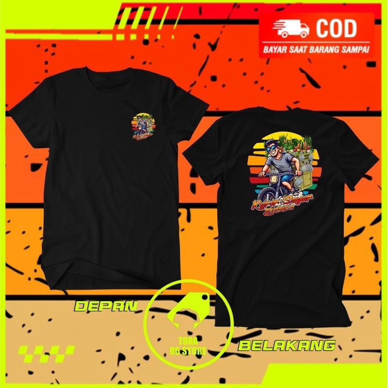 Kaos kurir sayur expres,kaos pedagang sayur,sayur keliling