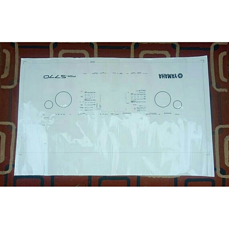 Stiker Transparan Keyboard Yamaha S770