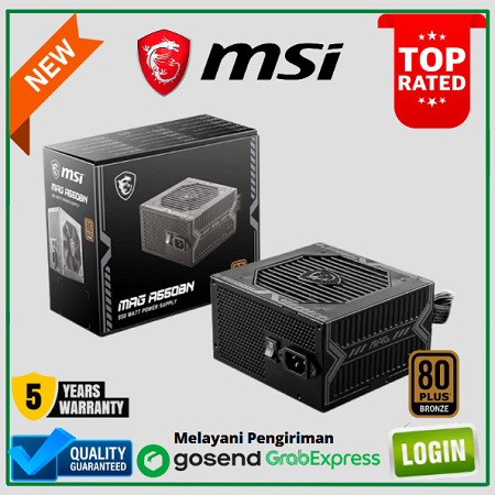 MSI MAG A550BN - 550W 80+ Bronze