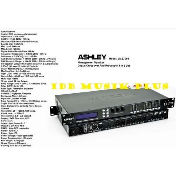 Speaker Management Ashley LMS3060 LMS 3060 3 input 6 Output Original