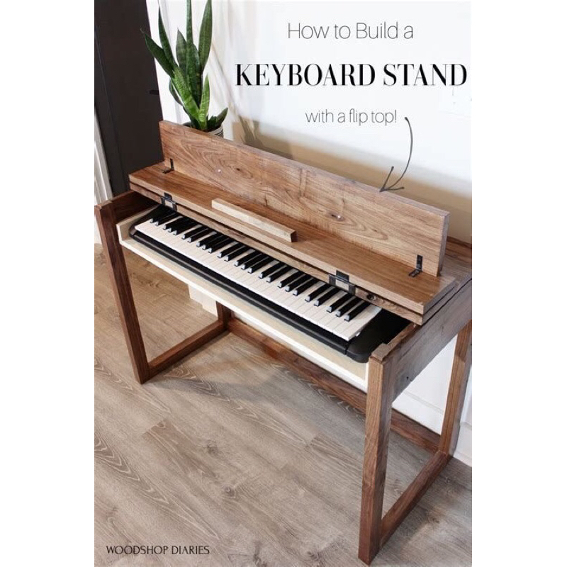 Meja Piano Keyboard Custom Kayu Jati