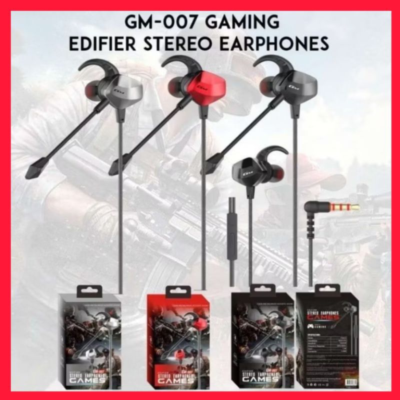 GM-007 HEADSET GAMING PUBG MOBILE / HANDSFREE GAMING EXTRA BASS