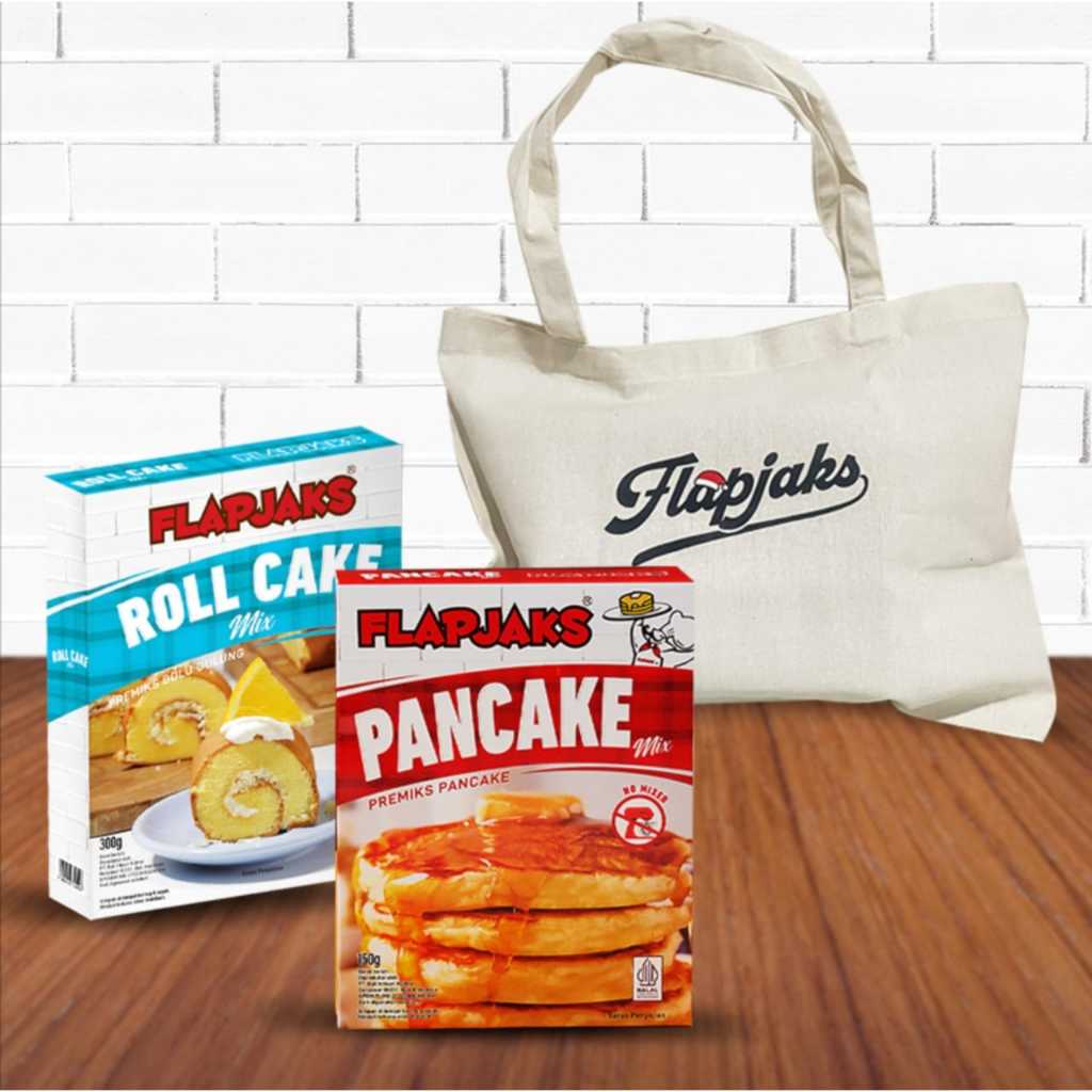

Flapjaks Roll Cake + Pancake Mix Bundling Tote Bag