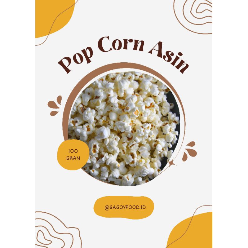 

Popcorn Asin 100gram - Pop Corn Asin 100gr - Popcorn Asin Gurih