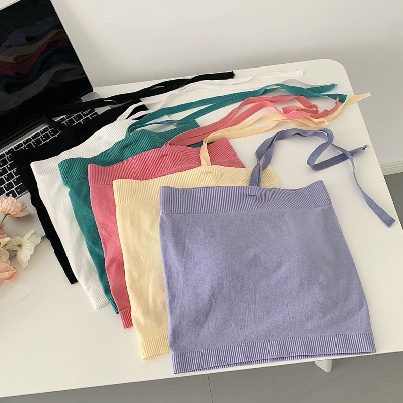 Tanktop Bra Top Bisa Jadi Kemben Tali Leher Imut Import PRIVASI AMAN