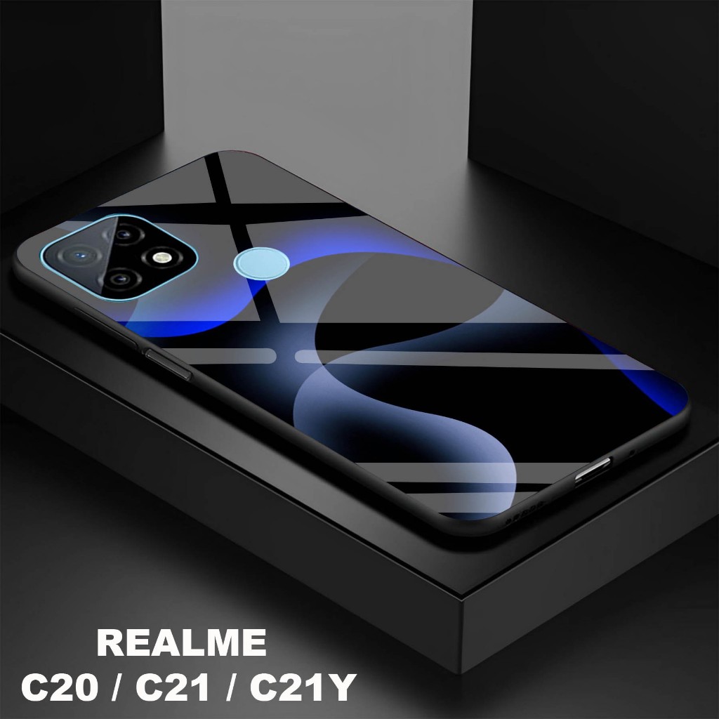 Softcase Kaca Kilau Realme C20 / C21 C21Y - Softcase Kaca Realme C20 / C21 C21Y - Softcase Kaca Kila