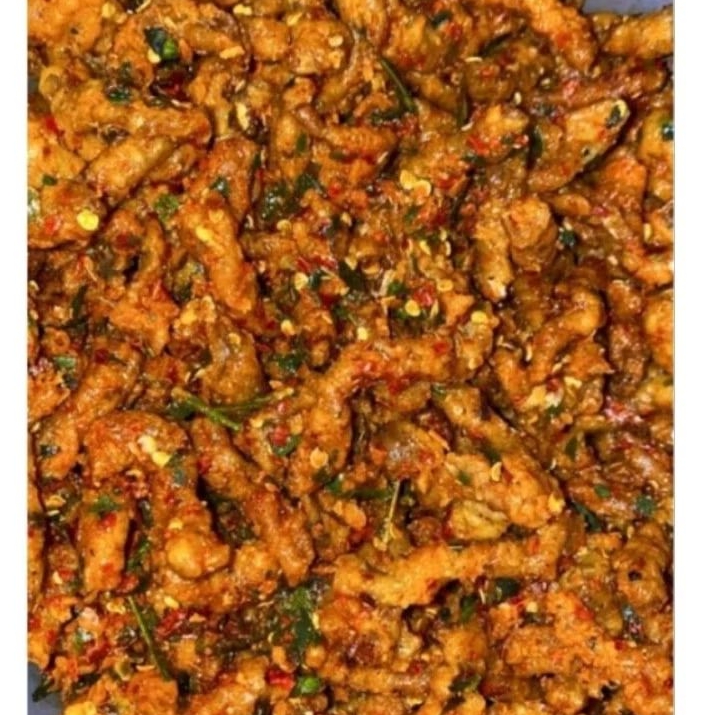 

Usus ayam crispy pedas daun jeruk berat 500 gram