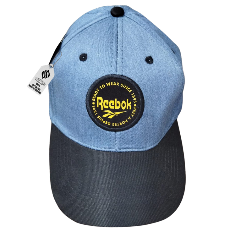 Reebok Topi Rajut Biru / Topi Trucker Logo Reebok Bahan Tebal / Topi Baseball Murah