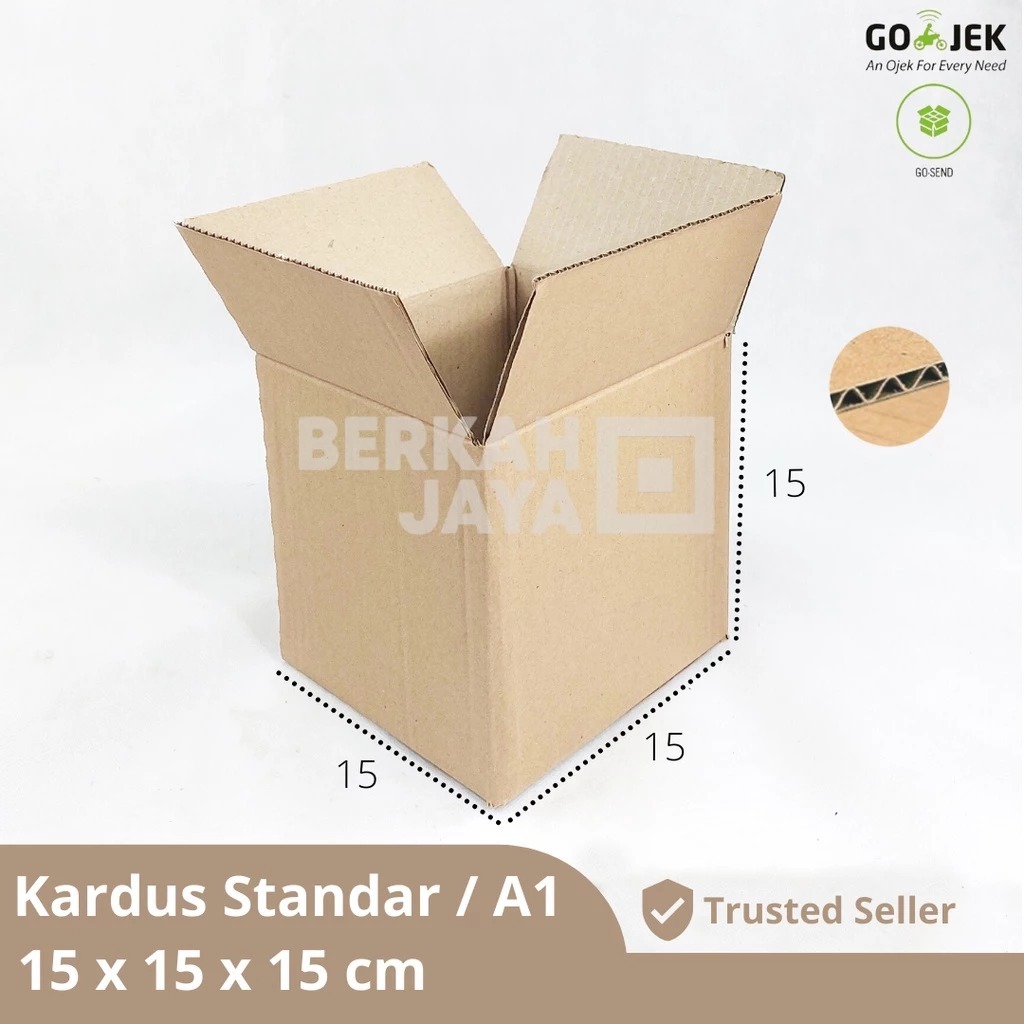 

Kardus 15 x 15 x 15 cm Karton Box Polos Corrugated 15x15x15 cm
