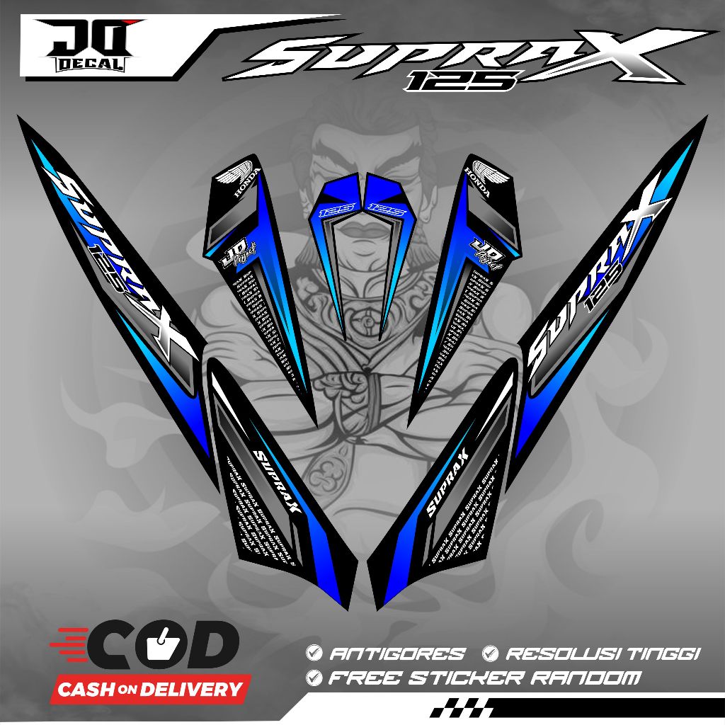 STRIPING VARIASI HONDA SUPRA X 125 RACING KARBU 2008-2012 K10