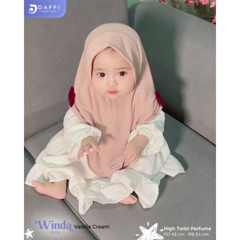WINDA BABY Daffi Hijab Terbaru Jilbab Instan Premium Anak Bayi Baby Sekolah