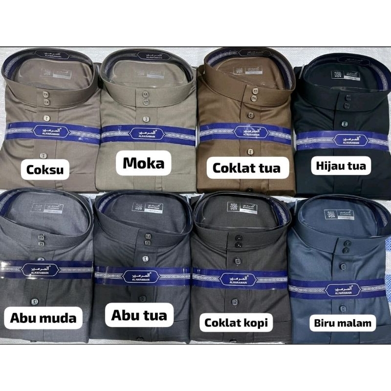 Jubah Alharamain woll model 09 non manset