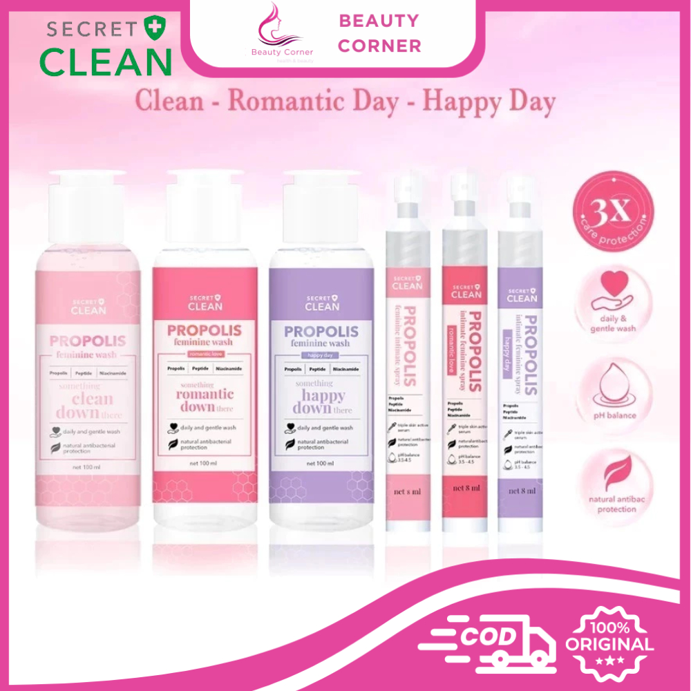 Secret Clean Propolis Feminine Series | Happy Day | Romantic Love