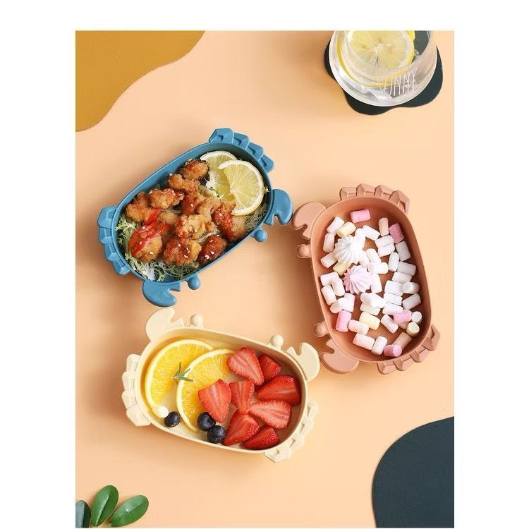 Pirirng kepiting mangkok Gandum piring set gelas set mangkok set  piring melamine Peralatan Makan Se