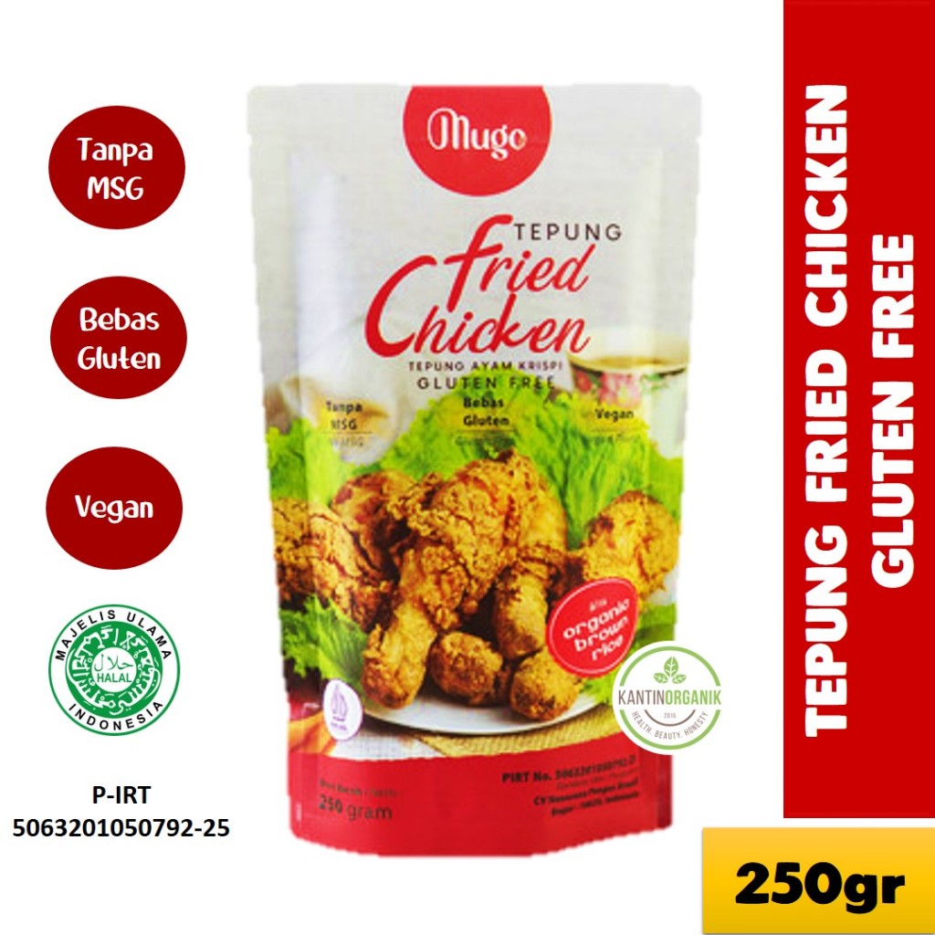 

Mugo - Tepung Fried Chicken Gluten Free - Tepung Ayam Krispi Gluten Free 150gr