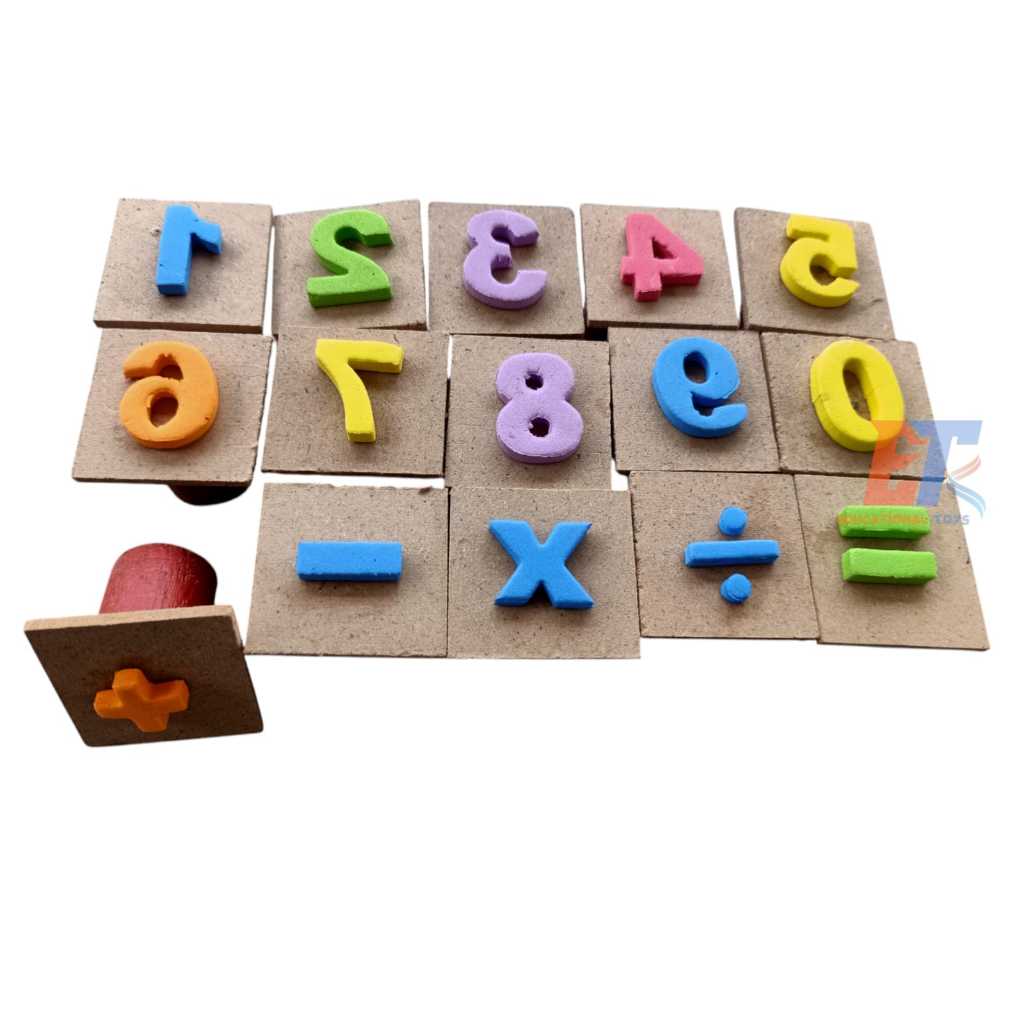 Mainan Edukasi Cap Stempel Angka