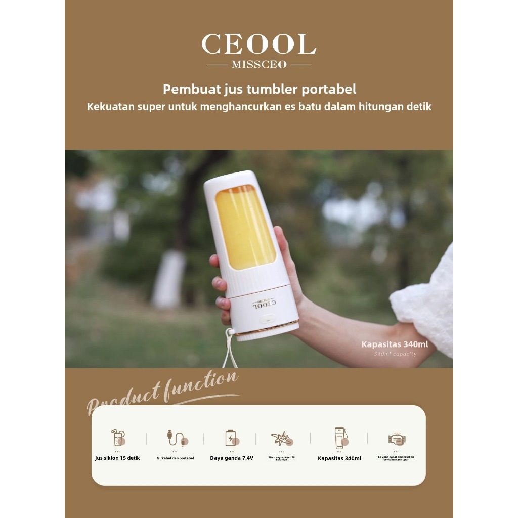 Blender jus rumah tangga, blender jus portabel kecil.