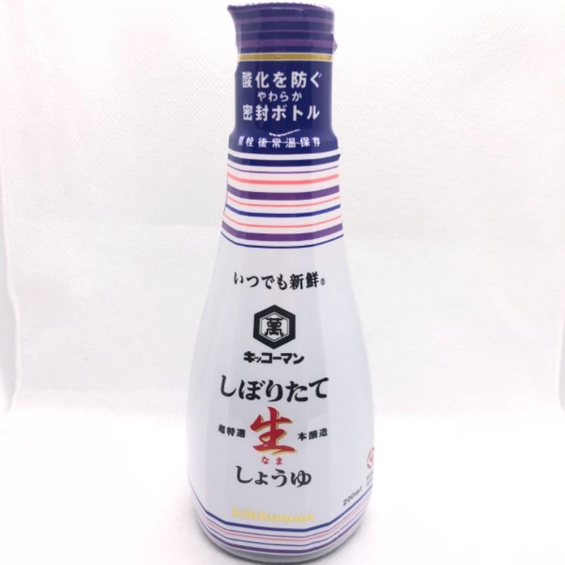 

KIKKOMAN Shiboritate Nama Shoyu 200 ml (soy sauce) Original made in Japan