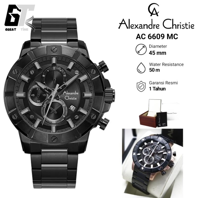 Jam Tangan Alexandre Christie AC6609MC/6609MC Original