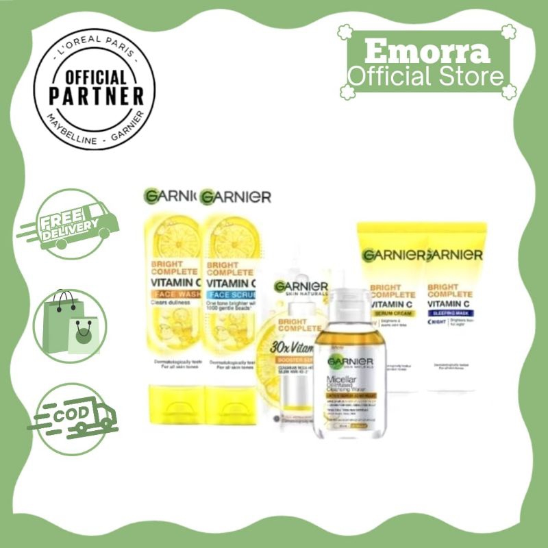 Garnier Bright Complete Paket Travel Lengkap || Garnier Paket Water Gel