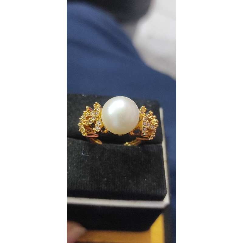 cincin mutiara laut asli lombok model chanel