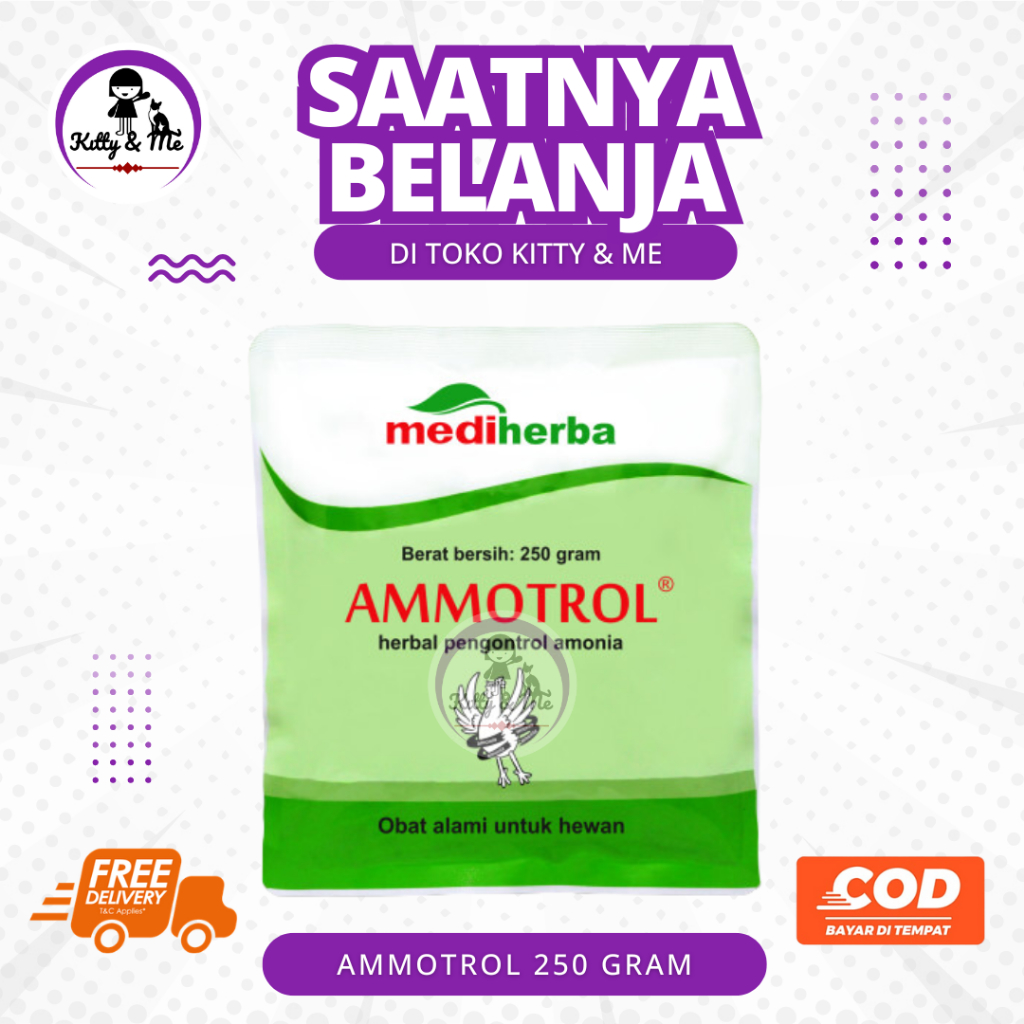 AMMOTROL 250 GRAM - Obat Herbal Penghilang Bau Kotoran Ayam Sapi Babi