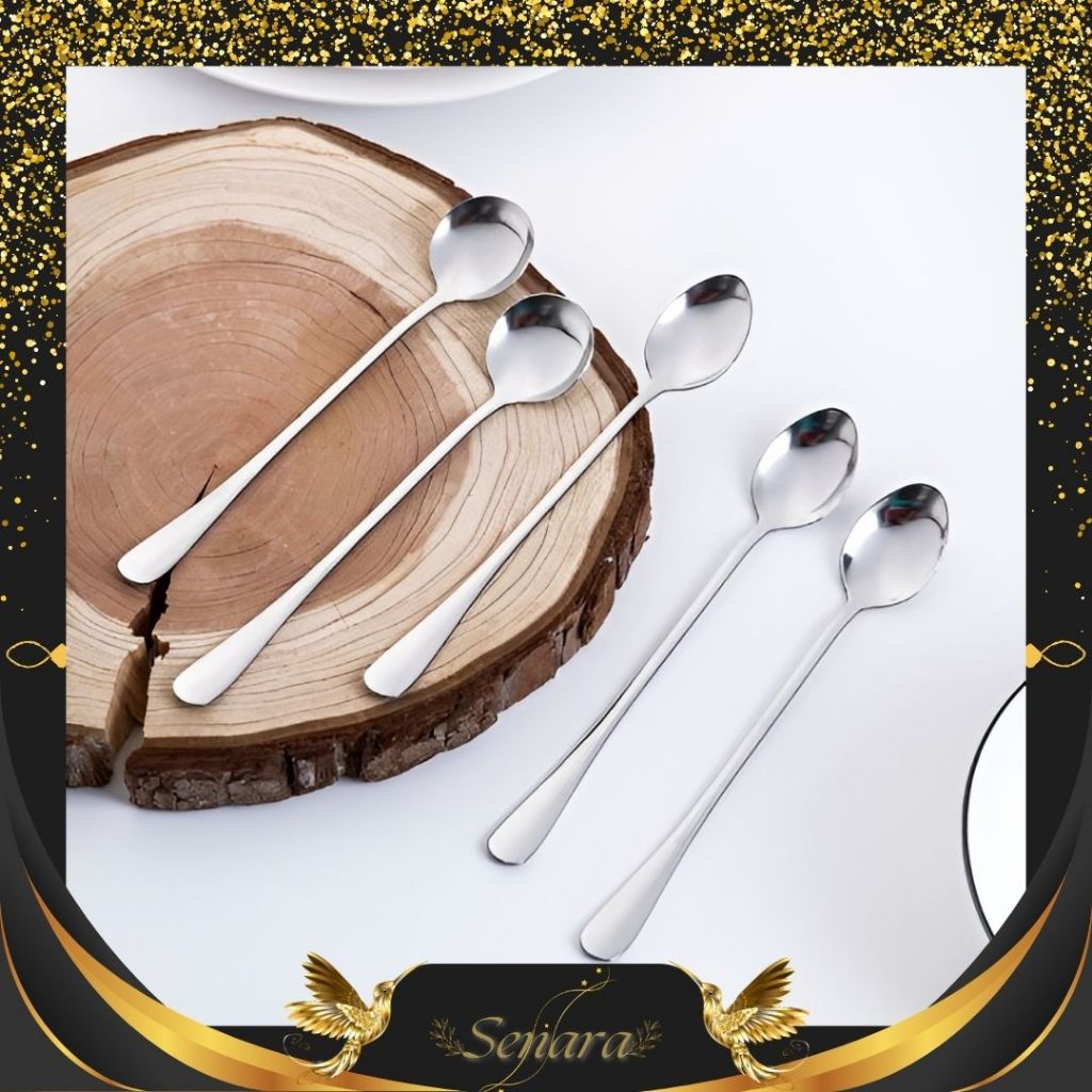 SENARA Sendok Korea Bulat dan Lonjong Stainless Steel / Sendok Makan Bulat Korea Stainless Steel