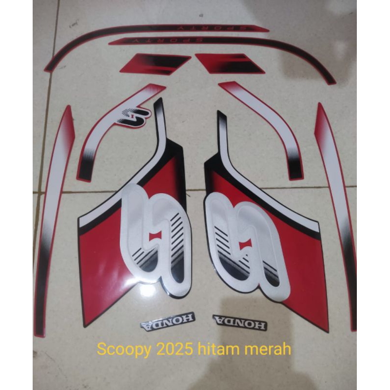 Striping motor / Les body Honda Scoopy Sporty 2025