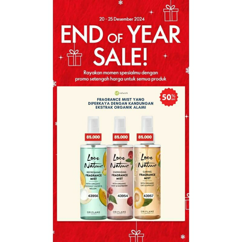 ORIFLAME Fragrance Mist Love Nature 200ml