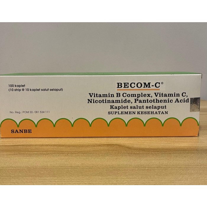 Becom-C Vitamin 1 box @ 10 strip 10 kaplet