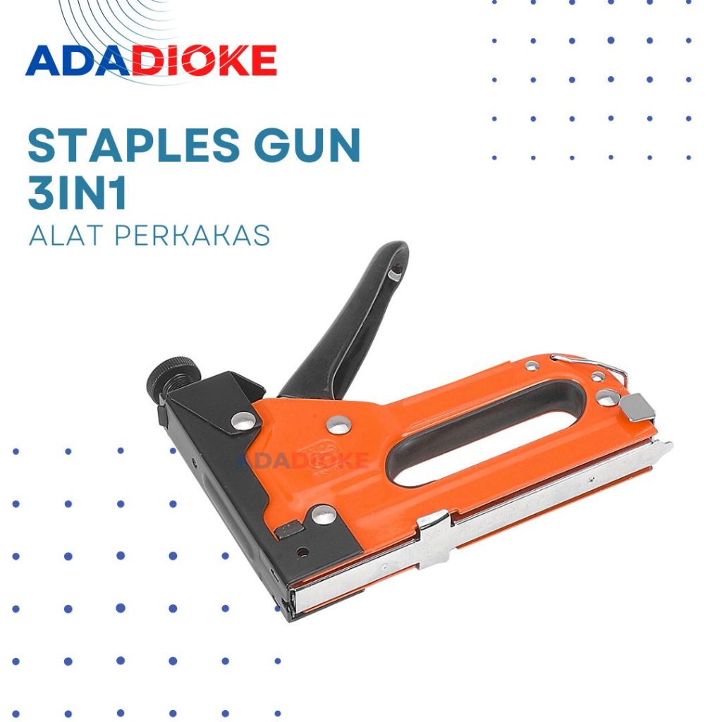 Staples Gun 3 in 1 Staples Tembak Staples Jok Staples Kayu Steples Stapler