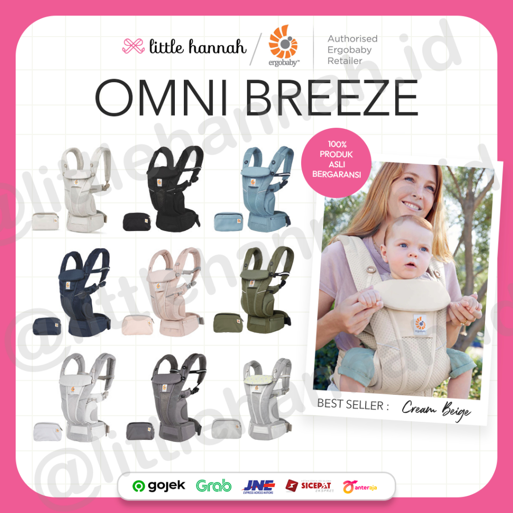 Ergobaby Omni Breeze Baby Carrier Gendongan Bayi Ergobaby Omni Breeze