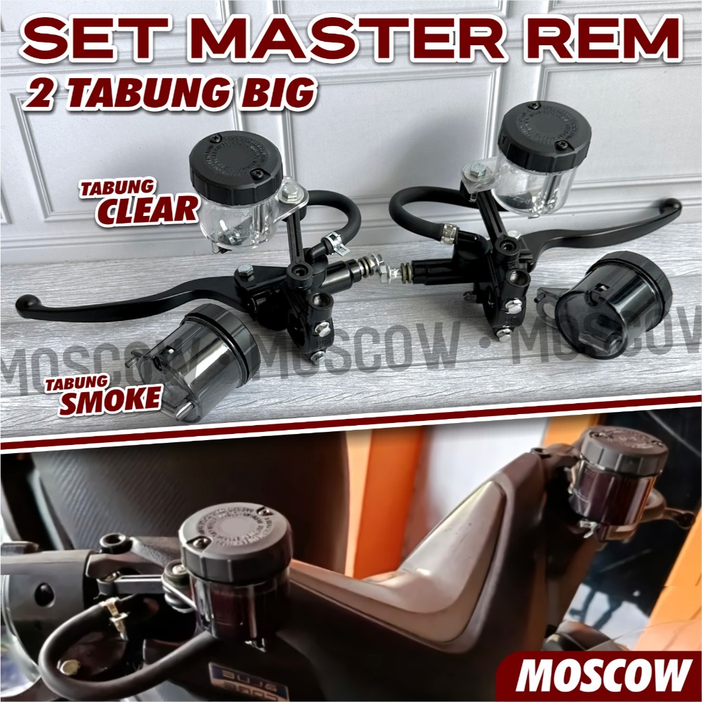 MOSCOW MASTER REM NMAX DOUBLE TABUNG BIG SMOKE/MASTER REM DEPAN NMAX BIG SMOKE NMAX NEW/NMAX OLD/PCX