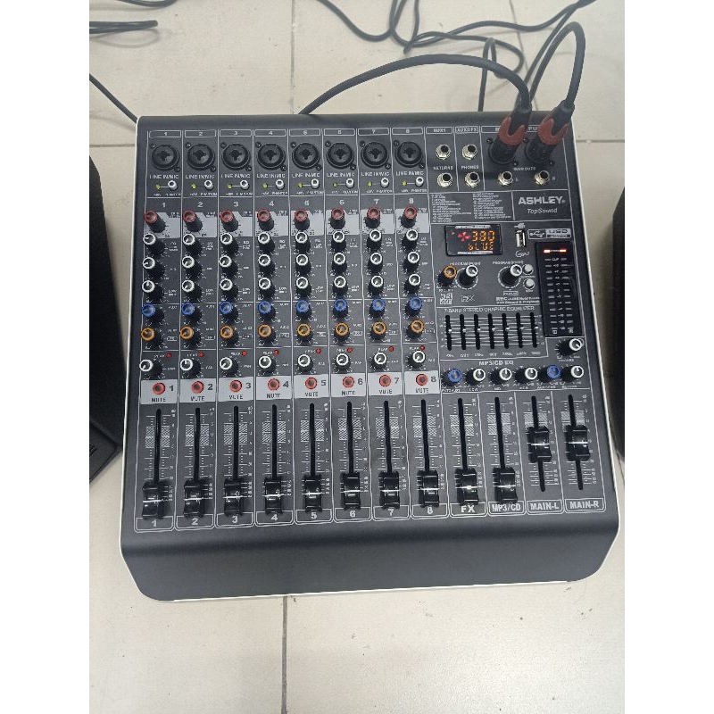 mixer power Ashley Topsound 8 top sound 8 Ashley original