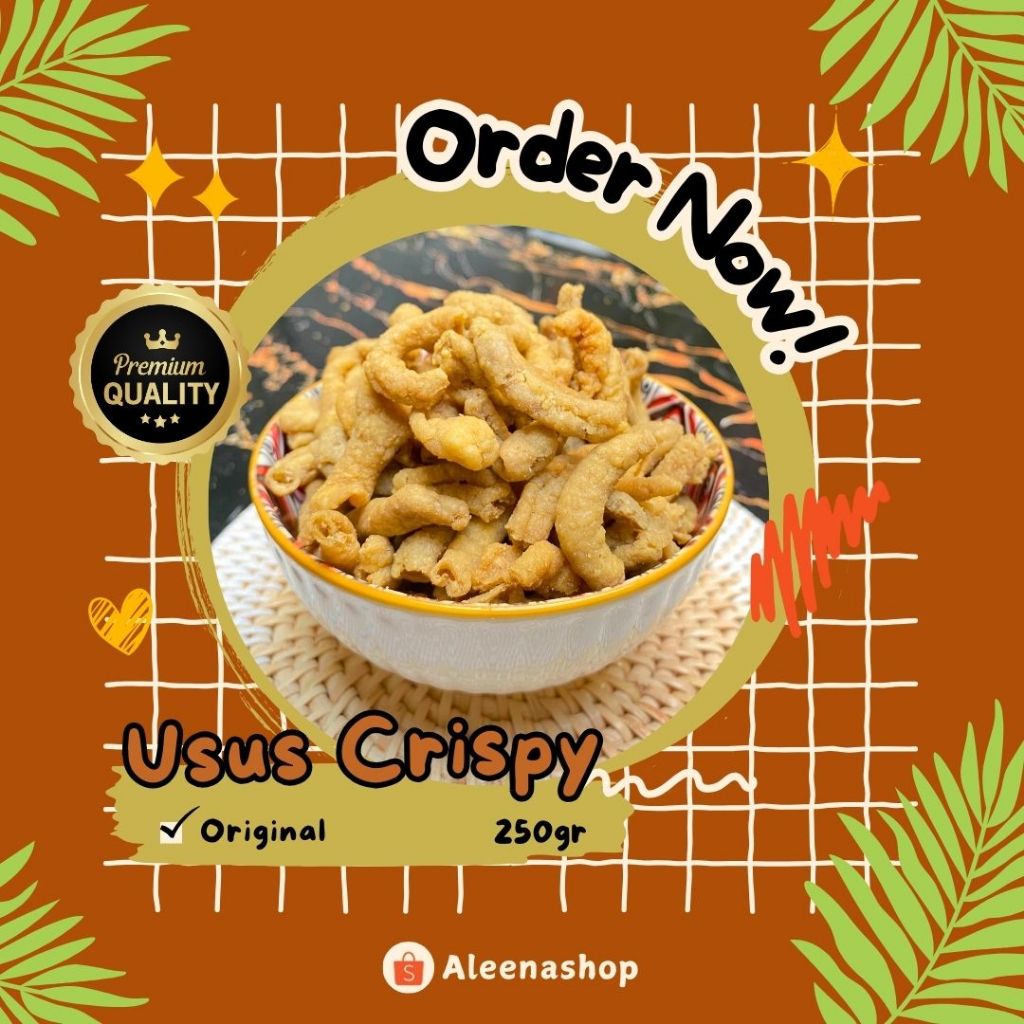 

CAMILAN USUS CRISPY PREMIUM / KERIPIK USUS KUALITAS PREMIUM ORIGINAL | 250gr