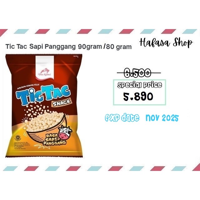 

Tic Tac Sapi Panggang 90 gram / 80 gram