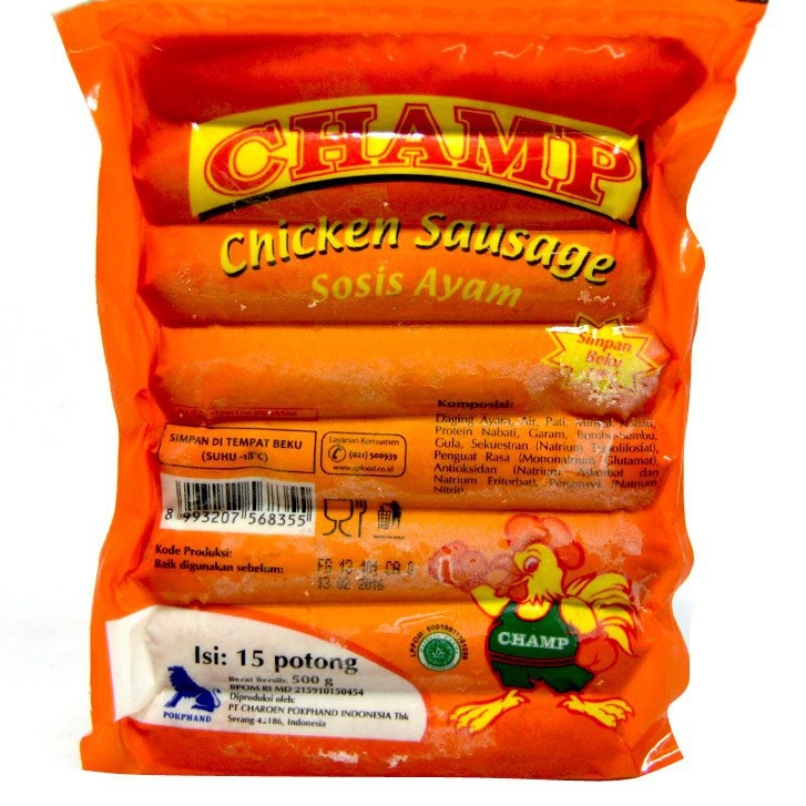 

CHAMP SOSIS AYAM 15/500 GRAM