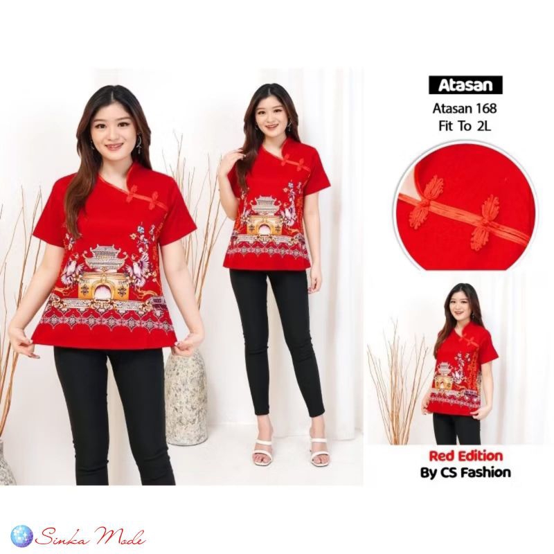 Blouse Sincia Imlek Cheongsam Batik
