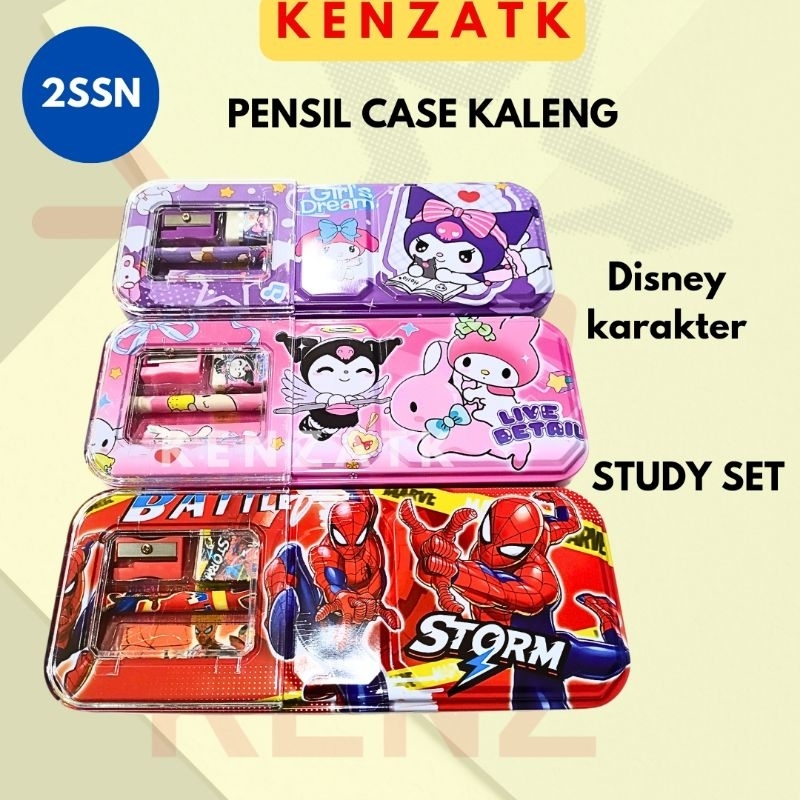 

Pensil case/Tempat pensil Set kaleng Karakter