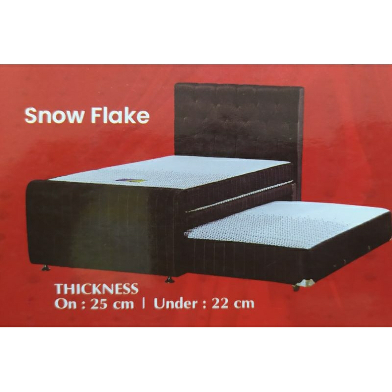 Bed Dorong Helux Snow Flake Uk120×200cm - Natural Latex