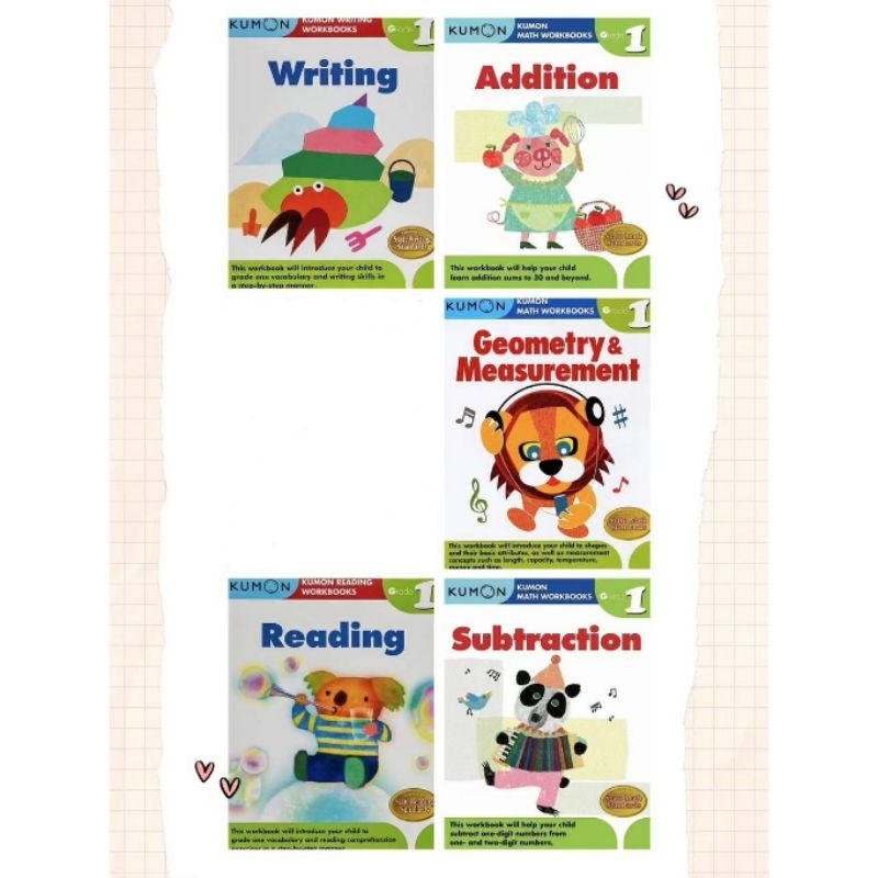Kumon Math Workbook Grade 1