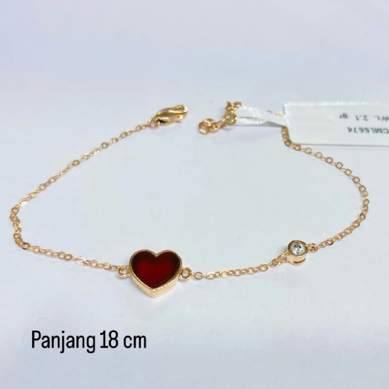 gelang emas fashion italy 17k