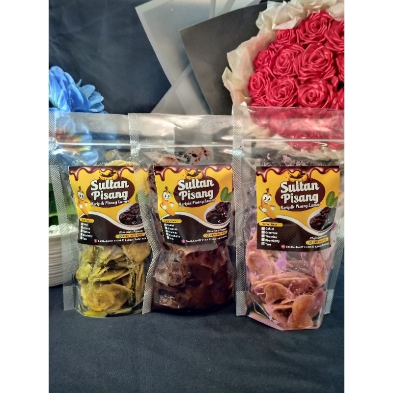 

kripik pisang lumer varian rasa Taro 85gram