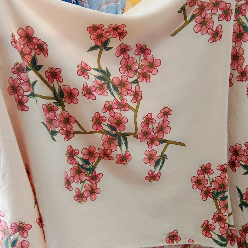 kain Wolfis motif bunga - kain Wolfis motif - kain wolpeach premium - apt