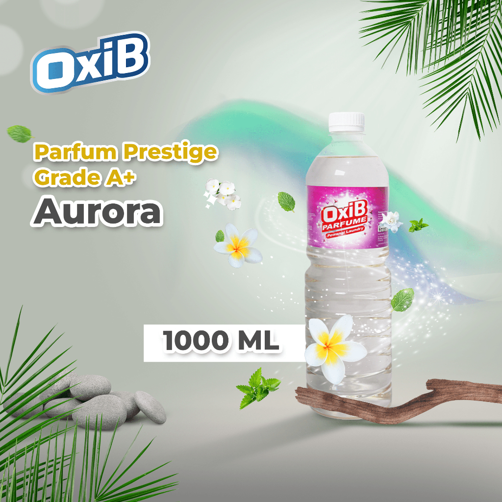 OXIB Parfum laundry AURORA pewangi pakaian premium Packing Plastik & Dus