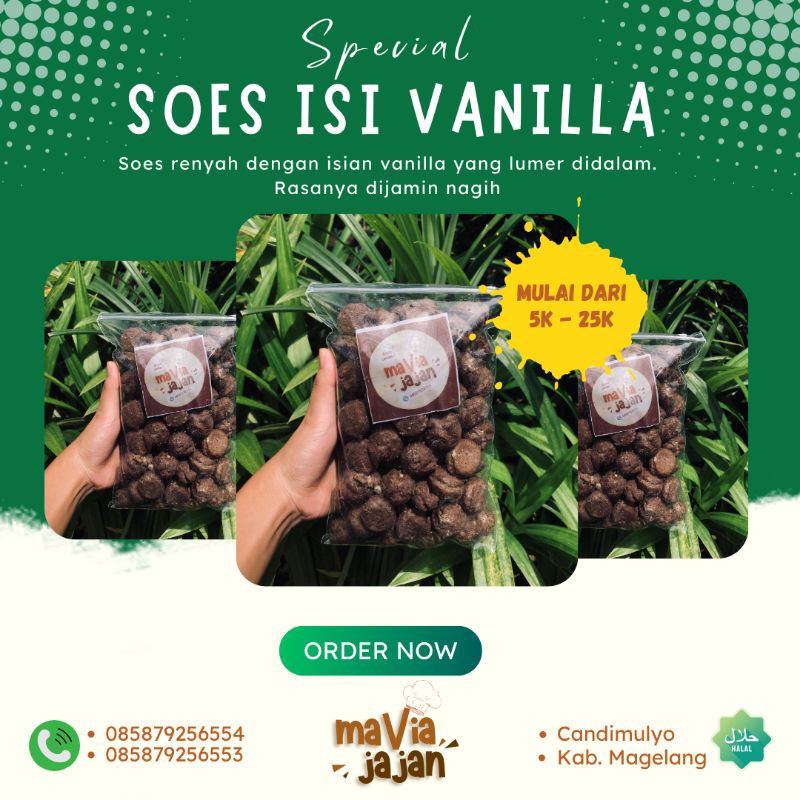 

KUE SOES ISI VANILLA / KUE SOES ISI VANILLA RENYAH DILUAR LUMER DIDALAM
