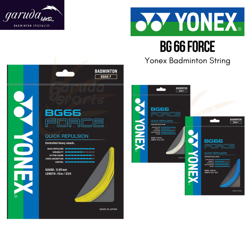 Senar Yonex BG 66 Force / Senar Raket Bulutangkis Yonex BG 66F / Badminton String Yonex BG66Force