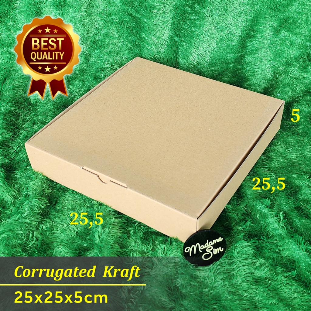 

KOTAK PIZZA - GIFT BOX - DUS BROWNIES 25x25x5 (ISI : 10 PCS)